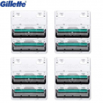 8 tk uus habemenuga Gillette Vector pardliterad meestele K&auml;sitsi ohutuspardel Habeme pardel karvaeemaldus kahekihiline pea punane