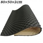 2cm 1* auto helisummuti m&uuml;rasummutus akustiline summutav vaht subwoofer-matt 50*80cm
