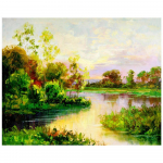 DIY 3D teemantmaal, pilliroo tikkimine, k&auml;sit&ouml;&ouml;, ristpistega kodukaunistus Full Round 20x25CM