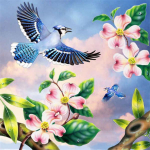 5D DIY Teemantmaaling Lill t&auml;isruudukujuline Uus saabumine Teemanttikandid Ristpistes Mandala N&auml;put&ouml;&ouml; Kodukaunistus Full Round 30x30CM