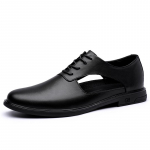 Luksuslik kaubam&auml;rk ehtsast nahast meeste sandaalid mokassiinid meeste &auml;rikleit sandaalid Itaalia stiilis k&auml;sitsi valmistatud nahast kingad meeste sandaalid 37 must