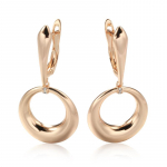 Kinel Rose Gold Color Hoop Drop K&otilde;rvar&otilde;ngad Naistele Vintage peened ehted roosa kuldne v&auml;rv