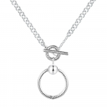 2022 Uus Moments O Ripats T-vardaga Kaelakee Collier Femme 925 Sterling H&otilde;be L&uuml;lidega Kett Kaelakeed Naistele Ehted Colares