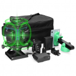 Multifunktsionaalne 16-liiniline lasertasandi 3 kraadi isetasanduv masin Laetav liitiumaku nivelleerimine 2pcs Batteries EU Plug mitmev&auml;rviline