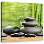 L&otilde;uendiprint Stones lehed zen spaast 30x30 roheline