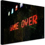 M&auml;ngija jaoks l&otilde;uendiprint Game Over 60x40 punane