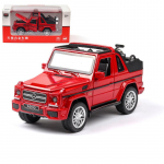 1/32 Scale Benz G500 Diecast automudeli m&auml;nguasi, tagasit&otilde;mmatav m&auml;nguasi koos heli ja valgusega lastele V&auml;ikelaste poiste t&uuml;drukute kingituste kollektsioon 16*7*6.5cm punane
