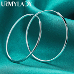 925 h&otilde;bedased 50/60 mm siledad &uuml;mmargused k&otilde;rvar&otilde;ngad naistele moes v&otilde;luv ehted 50mm