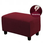 Ristk&uuml;likukujuline Ottomani tabureti kate Polar fliisist elastne spandex jalatugi diivani kate jalatoe katted m&ouml;&ouml;bli kaitsekatted S