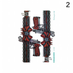 1-leheline veekindel ajutine t&auml;toveeringu kleebis, k&auml;e-jala kehakunsti kleebis naistele