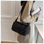 Oxfordi kangast Crossbody kott, moodne ja tipptasemel treeningkott, naiste v&auml;ike horisontaalne vabaaja &uuml;hev&auml;rviline &uuml;he &otilde;la r&ouml;stsaiakott one size must