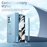 Kriimustusvastane t&auml;pne v&auml;ljal&otilde;ikega kokkupandav &uuml;mbris Samsung Galaxy Z Fold 4 Fold3 Fold4 Fold 3 Zfold4 S Pen karastatud klaasist kile&uuml;mbriste jaoks for Samsung Z Fold 4 must