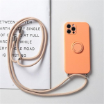 R&otilde;ngashoidja rihma&uuml;mbris iPhone 13 12 Pro Mini XS Max XR X SE 2020 7 8 Plus 11 Pro Crossbody juhtmepaelaga magnetiline TPU kate For iPhone 11 oranž