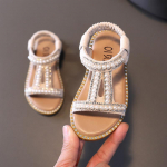 Laste sandaalid T&uuml;drukute Pearl Princess Kingad Baby Shoes Rannajalatsid 21 valge
