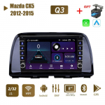 2 Din Androidi autoraadio multimeediumivideopleier Mazda CX5 2012-2015 jaoks koos nupunupuga Carplay WiFi BT 2+32GB 1+16GB