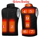 Meeste USB soojendusega vest 17 ala elektrilise soojendusega vest jope Meeste talve soe vest vest varrukateta puhvis meeste vesti jope XXL