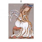Queen Angels Wing Girl Lady Heart P&otilde;hjamaade plakatid ja v&auml;ljatr&uuml;kid Seinakunst L&otilde;uend Maalimine Seinapildid elutoa jaoks Magamistoa sisekujundus Ilma raamita 21*30cm
