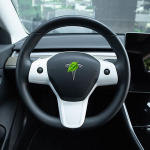 For Tesla Model 3 model y Car Steering Wheel Decorative Patch Carbon Fiber ABS Decorative Accessories Model Three kollane