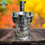 Roostevaba teras 7 LT samovar teesoojendaja Puusamovar matkasamovar puupliit matka k&uuml;ttepuu veekeetja Teekann piknik Teeurn Samovar