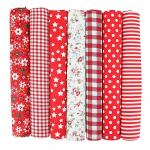 7 tk/komplekt puuvillasest riidest ruudud teppimiseks &otilde;mblemiseks, eelnevalt l&otilde;igatud kangaruudud meisterdamiseks 50cm/19.7 inch