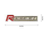 R-disaini 3D-auto stiiliga kleebism&auml;rgi embleem Rdesign S40 S60 S80 C30 S90 XC40 XC60 XC90 V40 V50 V60 V90 tarvikud