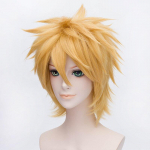 30 cm Uzumaki Parukad Kuldne L&uuml;hike kohev Shaggy Kihiline Kuumakindel s&uuml;nteetiline Juuksed Cosplay Kost&uuml;&uuml;m Parukas + Parukam&uuml;ts 30cm oranž