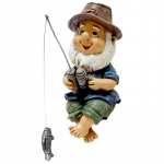 Outdoor Gnome Statue Aiakaunistused Fishing Resin Dwarf Outdoor Decoration 10 x 7 x 4.5 cm