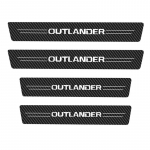 4 pieces of car threshold carbon fiber scratch resistant protective stickers for Mitsubishi Outlander Yige car 4Pcs Outlander
