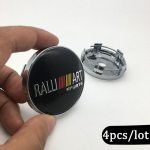 4tk/partii RALLIART 60MM rummukaane kaane auto logo embleem kroomratta keskosa Mit+sub+ishi keskkorgi m&auml;rk