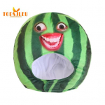 Naljakas arbuusi multifilmi m&uuml;ts Palus puuviljast peakatted Ristkattega peakatted Dekoratiivsed selfie-rekvisiidid Cosplay kost&uuml;&uuml;mitarvikud Esinemisrekvisiidid roheline