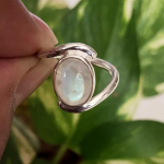 Kuukivist v&auml;&auml;riskivist s&otilde;rmus, 925 h&otilde;bes&otilde;rmus, k&auml;sitsi valmistatud ehted, s&otilde;rmus, s&uuml;nnikivist s&otilde;rmus, h&otilde;beehted 6