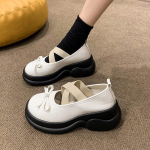 K&otilde;rged kontsad platvormiga pumbad naiste kikilips Risti rihmadega kingad Naise pu nahast paksu kontsaga Jk kingad 35 must