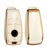 Moodne TPU auto kaugjuhtimispuldi v&otilde;tme&uuml;mbrise kate Mercedes Benz ACESG klassi GLC CLE CLA W177 W205 W213 W222 X167 AMG kaitsmehoidja jaoks roheline