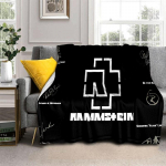 3D R-Rammstein Heavy Metal Band Sildi tekk, Pehme tekk koju Magamistoa voodi diivan Pikniku reisikontori kattetekk lapsele 150cm x 180cm