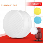 3 TK v&auml;rvikomplekti v&auml;lklambi hajuti kate GODOX V1C V1N V1S V1F V1O kaamera v&auml;lklambi pehme karbiga &uuml;mbris Flash fotograafia stuudio tarvikud 3PCS