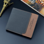 Vintage disainiga meeste l&uuml;hike rahakott Kunstnahast kaardihoidja Bifold rahakotid &auml;rim&uuml;ntide rahakott 12*9.8*1.8cm must