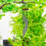 12 toruga tuulekellad &otilde;ues 55 cm kullast h&otilde;bedast ripatsiga alumiiniumtorust metallist torust tuulekellad koduaia sise&otilde;ue terrassi r&otilde;du kaunistamiseks h&otilde;be