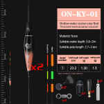 ONLYOU 2tk/komplekt Nano Smart Fishing Float Bite Alarm Kalas&ouml;&ouml;t Vesi Shadowless Float LED valgus Automaatne v&auml;rvimuutus elektrooniline ujuk ON-KY-01