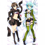 60x180 cm Anime Sword Art Online Dakimakura keha padjap&uuml;&uuml;ri kate Manga Dakimakura padjap&uuml;&uuml;ri voodipesu kallistav keha padjap&uuml;&uuml;r 40x120cm Peach Skin