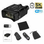 Nv016 4 tolline 5k UHD Wifi binokkelteleskoop 52mp 10x digitaalne suum 300m infrapuna binoklid &ouml;&ouml;n&auml;gemine jahi telkimiseks Standard Kit