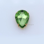 Mitu suurust 24 - v&auml;rvid &Otilde;mble veepiisad Rhinestone Kuldne k&uuml;&uuml;nis Pisar 4 - Avad juveelide jaoks N&auml;put&ouml;&ouml; Pulmakleidi koti kaunistused 6x10mm 20pcs