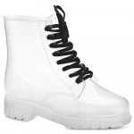 Naiste armsad kommiv&auml;rvi libisemiskindlad keskmise k&otilde;rgusega vihmasaapad 37 valge