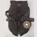 Lemmikloomakoerte riided Talvine &uuml;lisoe jope paksem puuvillane mantel Veekindel V&auml;ikestele Keskmistele Koertele Kutsika Yorkshire'i riietus M must