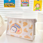 Armas Cartoon Milk veekindel pliiatsikott Loominguline suure mahutavusega lauaarvuti hoiukott Kawaii kooli kirjatarvete organiseerimiskott must