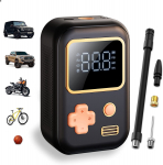 Kaasaskantav rehvipumba &otilde;hukompressor 150 PSI mini elektriline &otilde;hurattapump koos t&auml;pse LCD-ekraaniga LED-tuledega autode ja mootorrataste pallide jaoks must