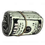 Vaip kauakestev pehme imav p&otilde;randamatt Creative Money mustriga p&otilde;randavaip magamistoa elutuppa vannituppa