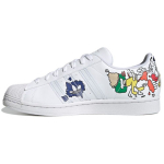 Adidas Superstar Valged Koomiksiga Unisex Tossud Pilvevalge Core-Black GW5782 36