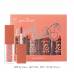 Dragon Ranee Vedel p&otilde;sepuna Leaf Kuu meik loomulikult kuiv punane roosa lamav siidiussi heledam t&uuml;druku p&otilde;sepuna komplektikarp 4pcs