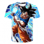 Summe T-s&auml;rk 3D Goku Vegeta Printing Harajuku Fashion l&uuml;hikeste varrukatega vabaaja topp M