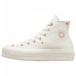 Converse Chuck Taylor All Star Lift Platvorm K&otilde;rged Y2K S&uuml;damega Naiste Tossud Kreemjas Egrett Palavik-Unen&auml;gu A09114C 36.5